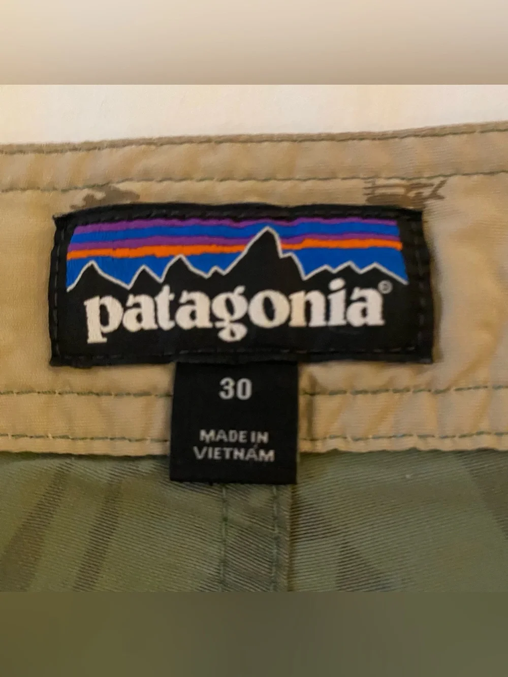 Patagonia Board Shorts Mens 30 Brown Hawaiian Floral Surf Swim Trunks Outdoor
